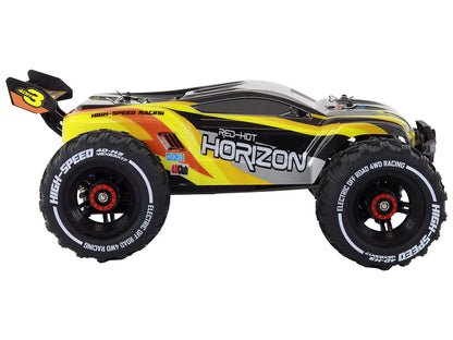 Carro todo-o-terreno RC Coelhos amarelo 4x4 2.4G