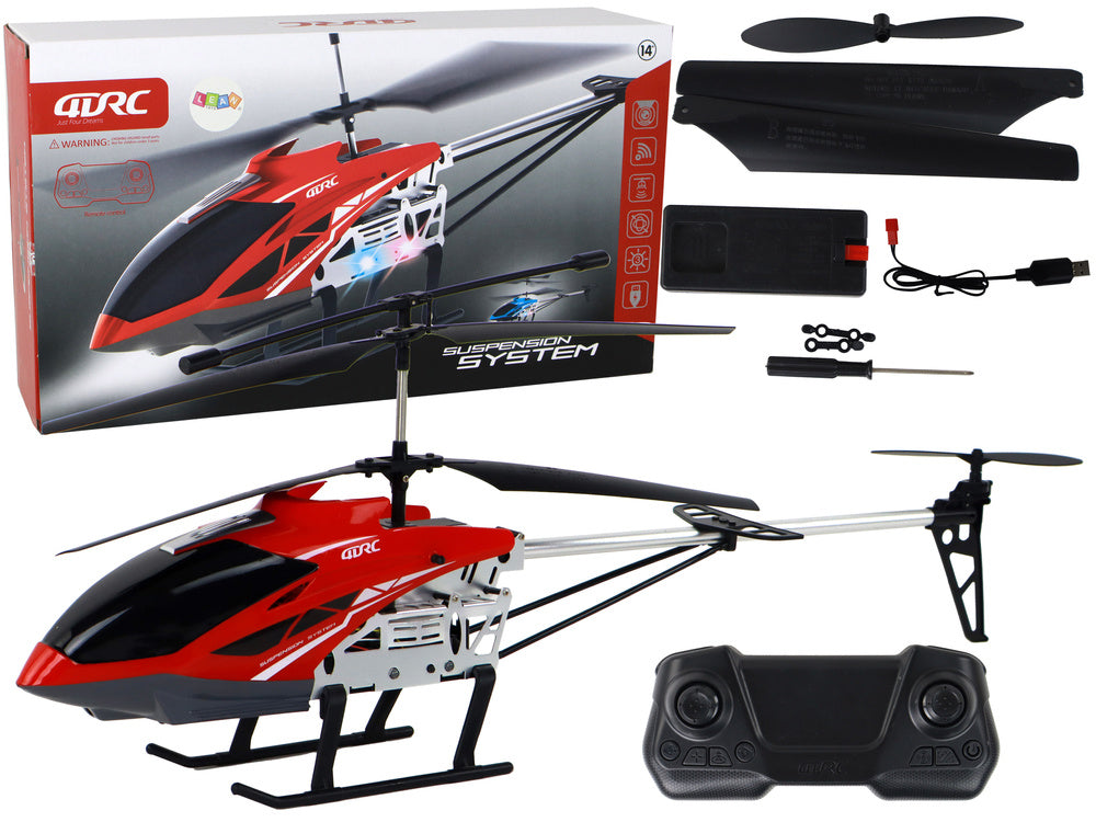 Helicóptero RC vermelho 70 cm