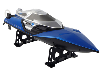 Barco a motor telecomandado 2.4G azul 30 km/h com luz