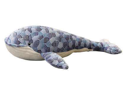 Peluche baleia cinzenta 90 cm