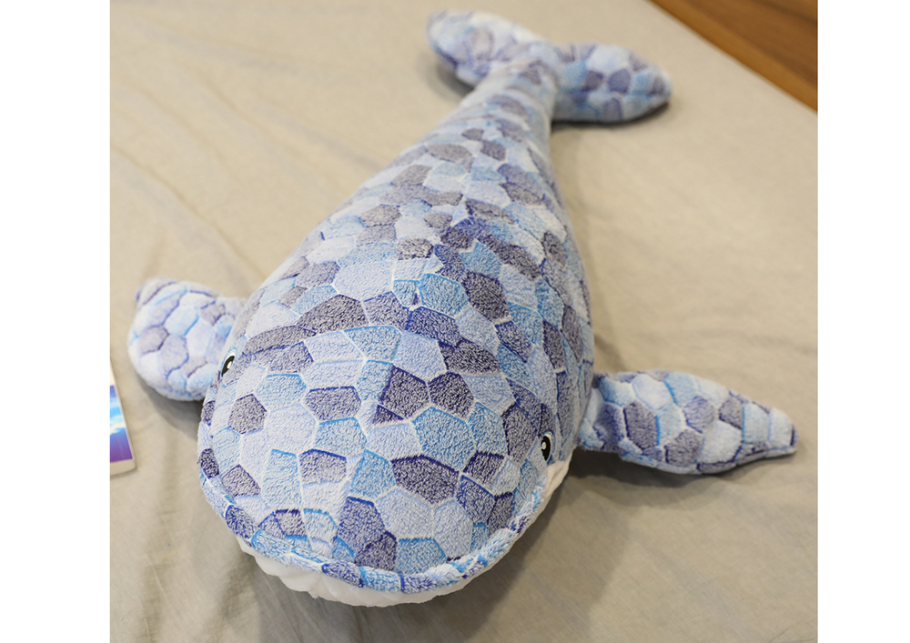Peluche baleia cinzenta 90 cm