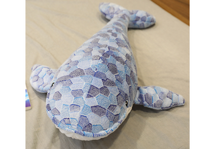 Peluche baleia cinzenta 90 cm