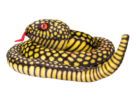 Peluche cobra amarela 100 cm
