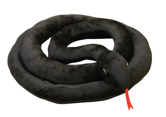 Peluche cobra preta 110 cm