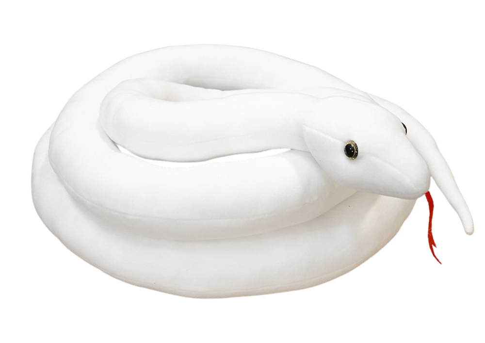 Peluche cobra branca 300 cm