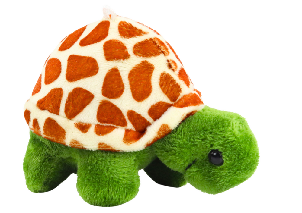 Porta-chaves peluche tartaruga castanha 10 cm