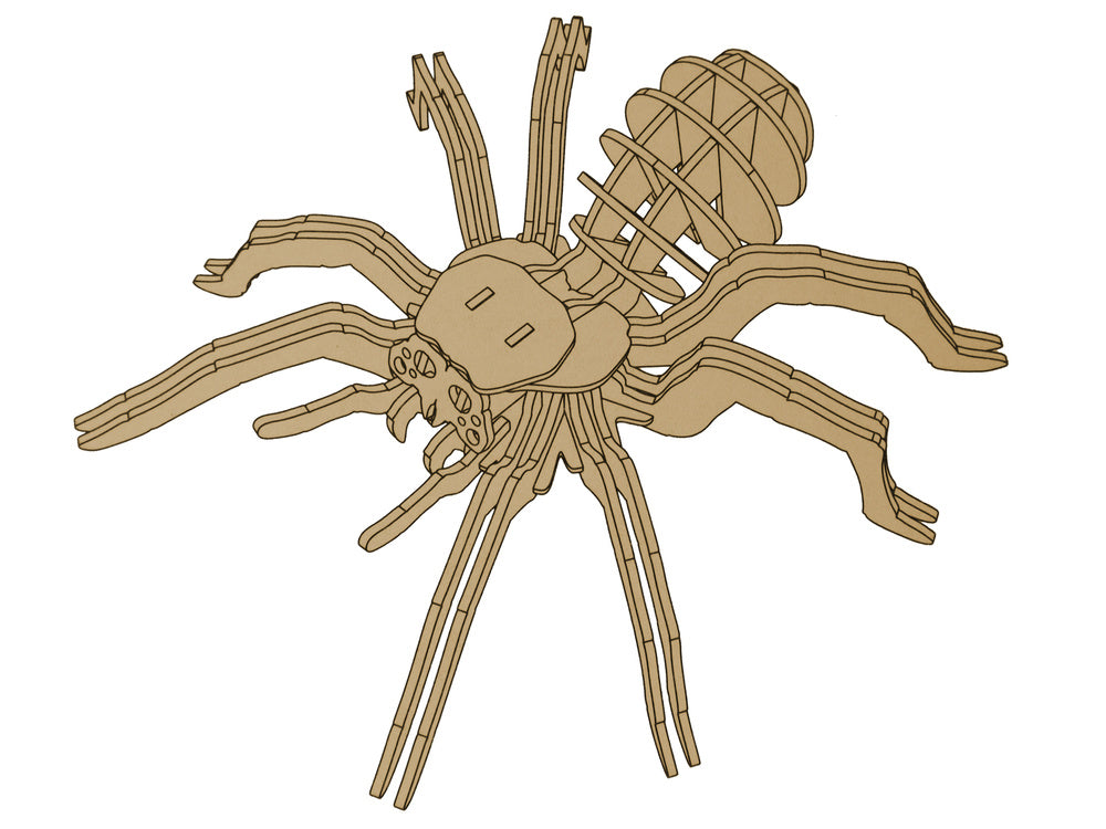 Puzzle espacial 3D aranha em madeira, 31 peças