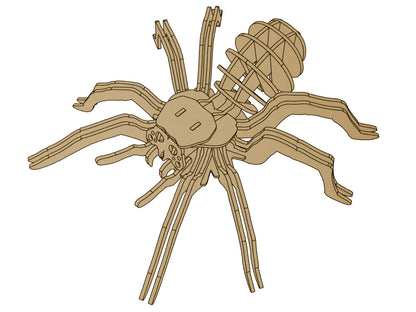 Puzzle espacial 3D aranha em madeira, 31 peças