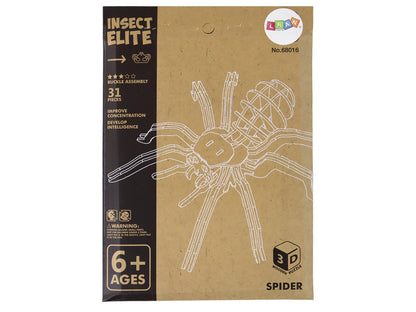Puzzle espacial 3D aranha em madeira, 31 peças