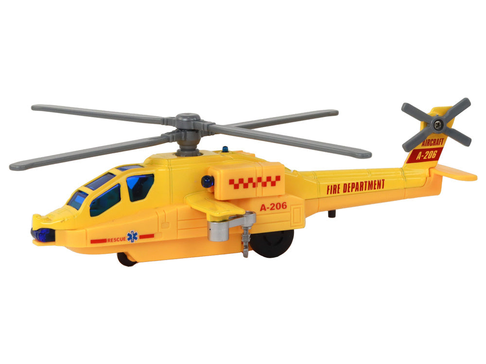 Helicóptero de resgate em alumínio, de fricção (1 unidade, sortido)