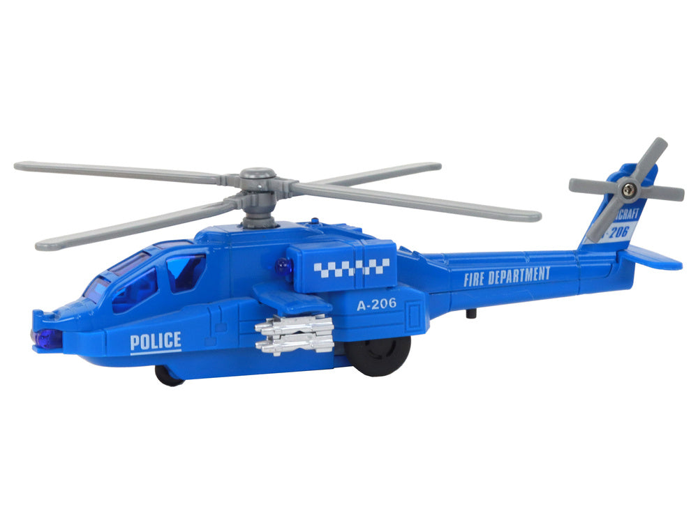 Helicóptero de resgate em alumínio, de fricção (1 unidade, sortido)
