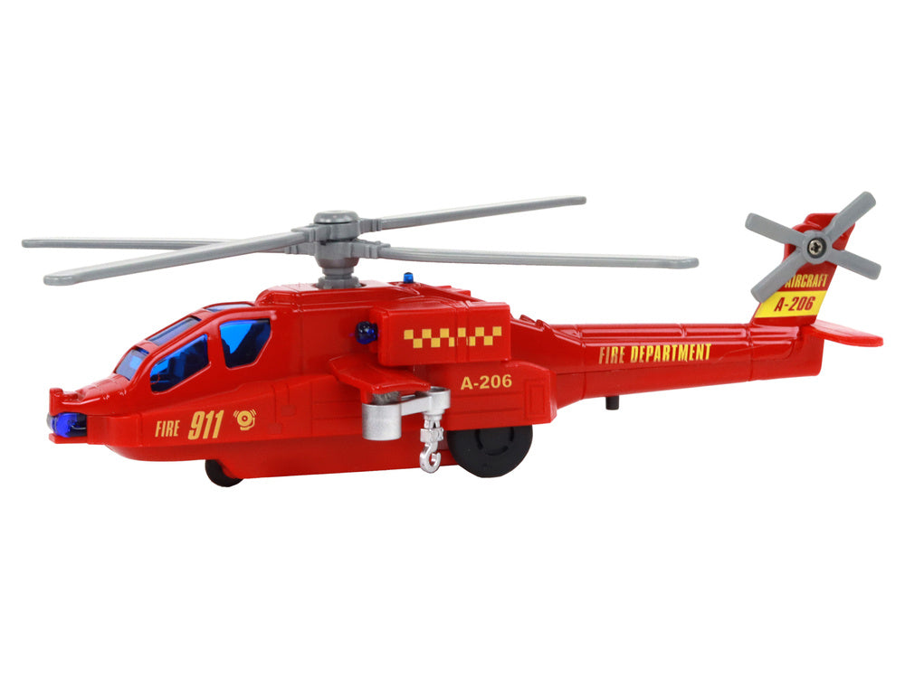 Helicóptero de resgate em alumínio, de fricção (1 unidade, sortido)