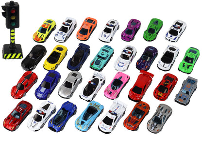 Conjunto de 30 molas em caixa para carros polícia e desportivos