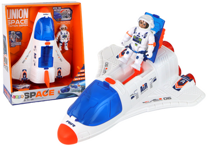 Missão espacial foguetão e cosmonauta, 2 elementos