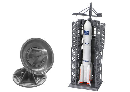 Missão espacial foguetão astronauta nave espacial, 5 peças