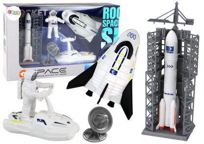 Missão espacial foguetão astronauta nave espacial, 5 peças