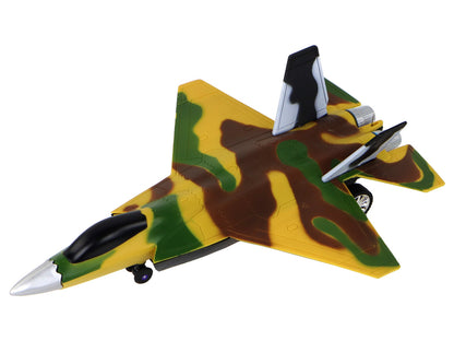 Avião Militar Caça RC Camuflado Moro