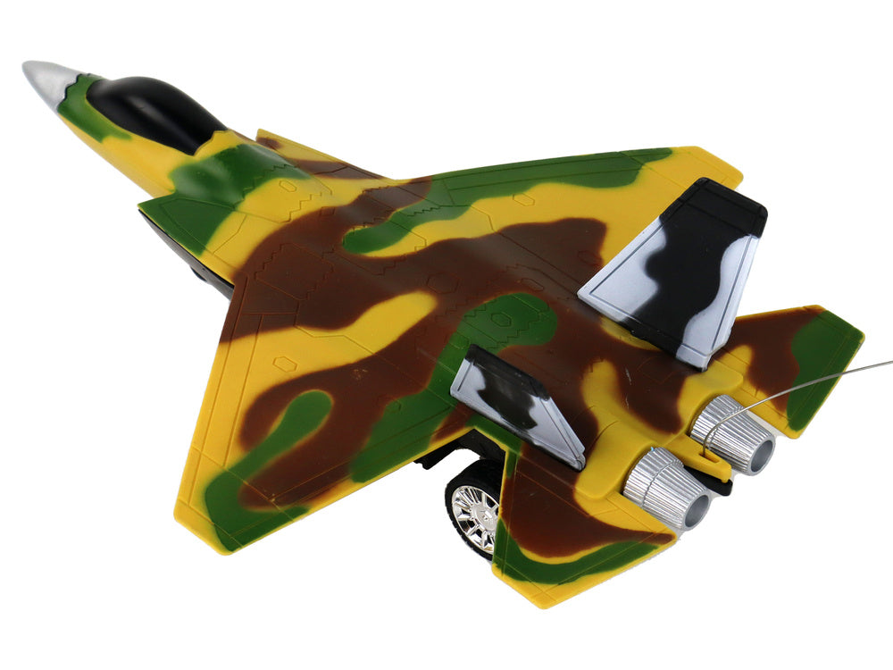 Avião Militar Caça RC Camuflado Moro