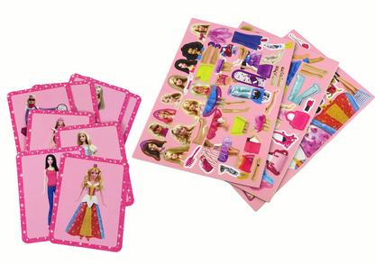Conjunto de Puzzle Magnético Educativo Tema Boneca