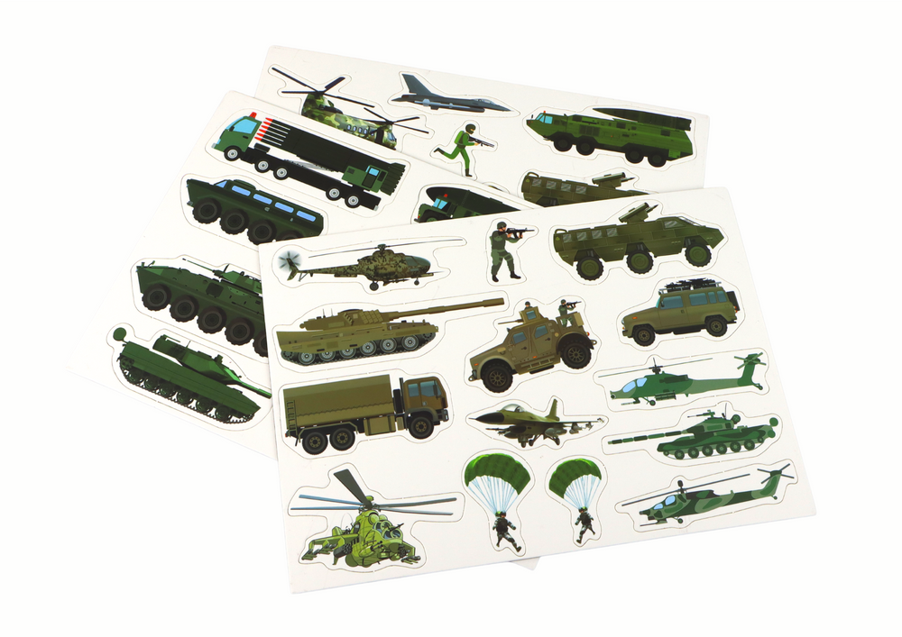 Conjunto de Puzzles Magnéticos Educativos Tema Guerra Terrestre
