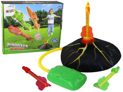 Jogo Lançador de Foguetão Vulcão Dinossauros para Casa e Jardim