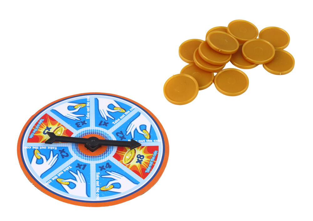 Jogo Arcade Tubarão Pirata com Moedas Explosivas e Roda Giratória