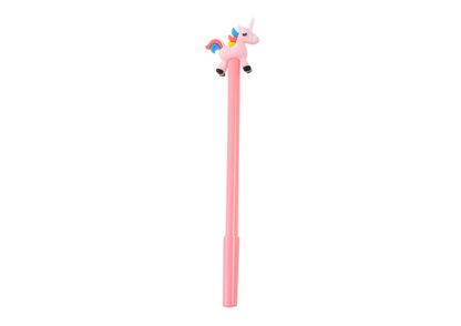 Caneta Esferográfica Unicórnio Tinta Preta Mix Branco e Rosa 0,5mm (1 unidade, sortido)