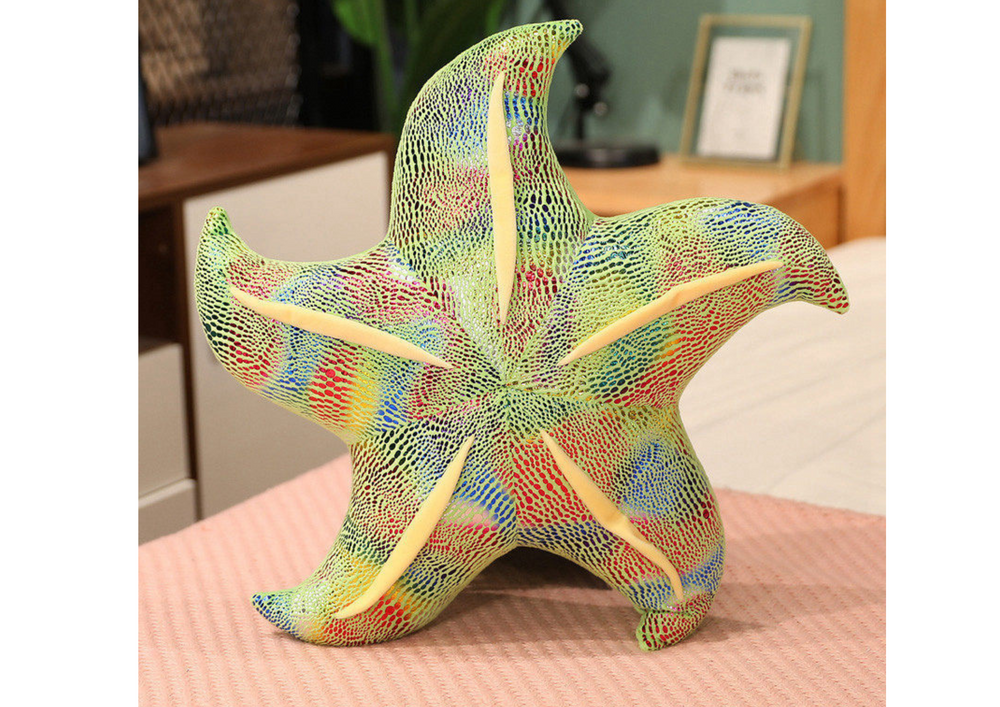 Almofada Peluche Estrela-do-Mar Verde 20cm