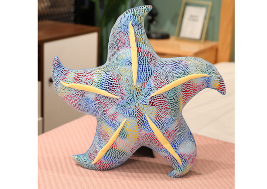 Almofada Peluche Estrela-do-Mar Azul 20cm