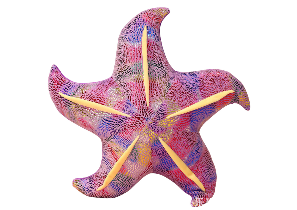 Almofada Peluche Estrela-do-Mar Roxa 45cm