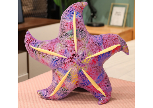 Almofada Peluche Estrela-do-Mar Roxa 45cm