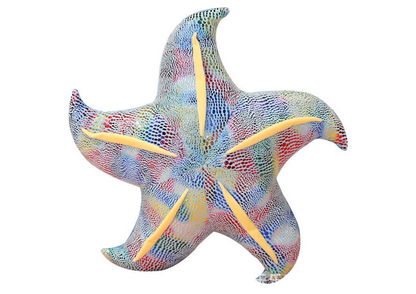 Almofada Peluche Estrela-do-Mar Azul 45cm