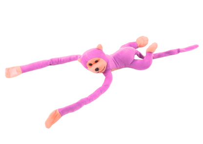 Macaco Peluche com Som Rosa 60cm