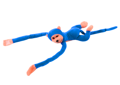 Macaco Peluche com Som Azul 80cm