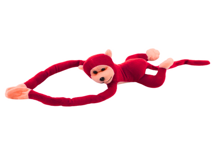 Macaco Peluche com Som Vermelho 80cm