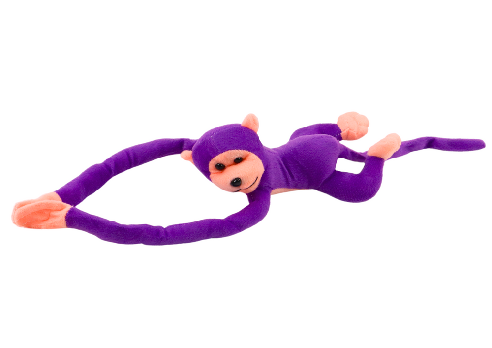 Macaco Peluche com Som Roxo 80cm