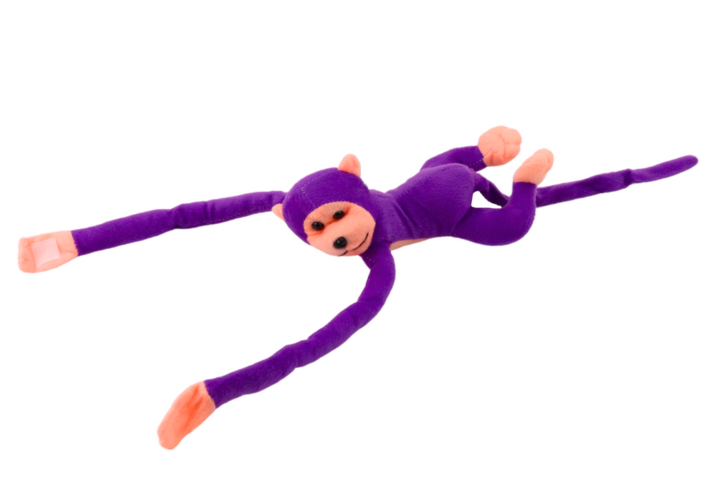 Macaco Peluche com Som Roxo 80cm