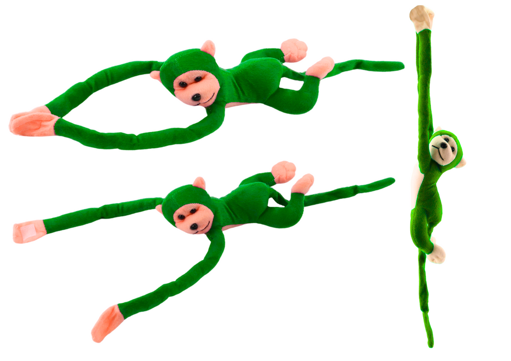 Macaco Peluche com Som Verde 80cm