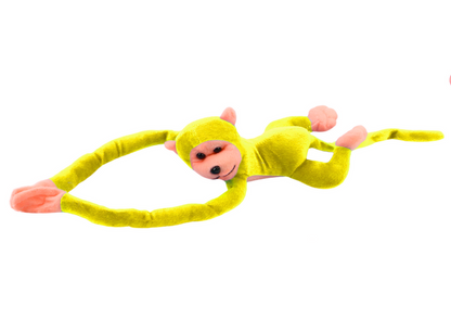 Macaco Peluche com Som Amarelo 80cm