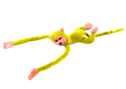 Macaco Peluche com Som Amarelo 80cm