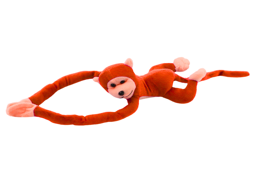 Macaco Peluche com Som Laranja 80cm
