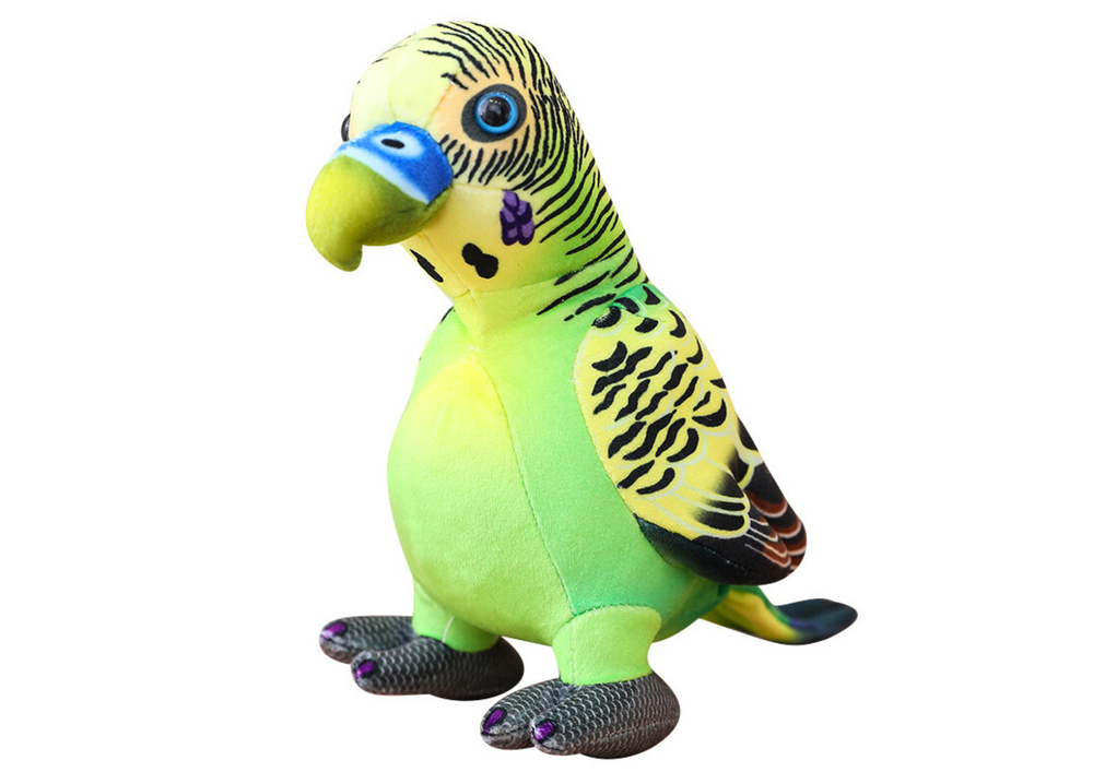 Papagaio Peluche Verde 20cm