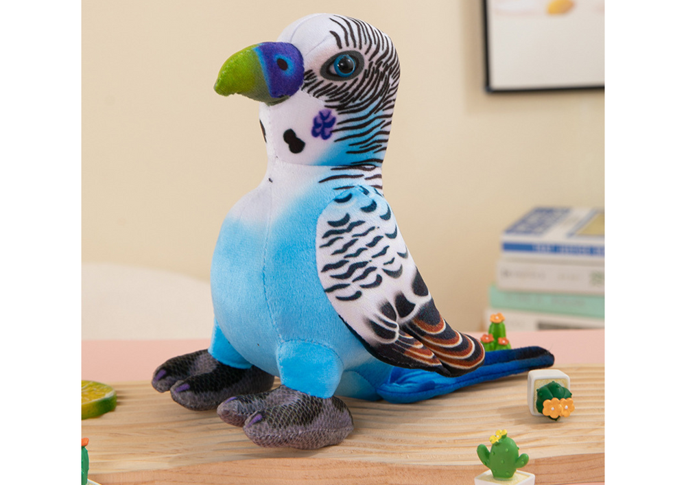 Papagaio Peluche Azul 20cm