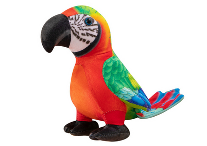 Papagaio Peluche Vermelho 20cm