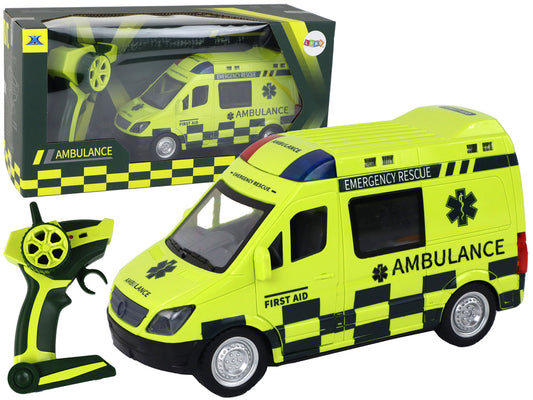 Ambulância Telecomandada Amarela com Luzes