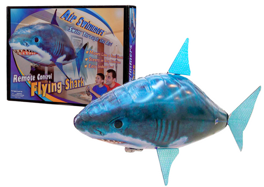 Balão Voador Tubarão RC Azul