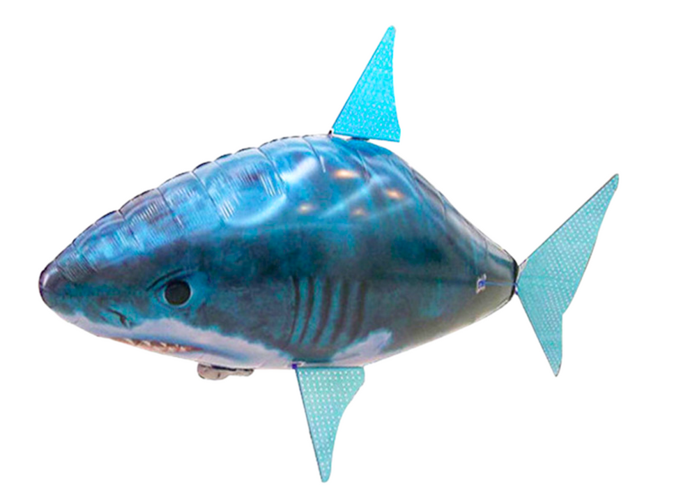 Balão Voador Tubarão RC Azul