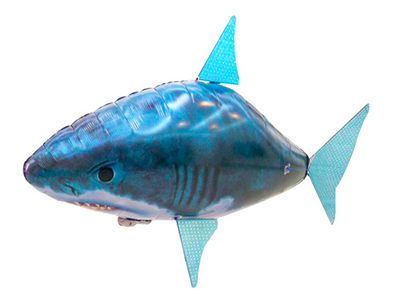 Balão Voador Tubarão RC Azul