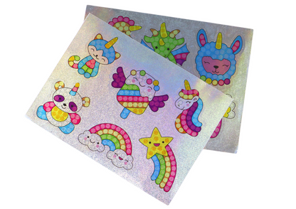 Conjunto DIY de Autocolantes Diamante Padrões Variados Coloridos
