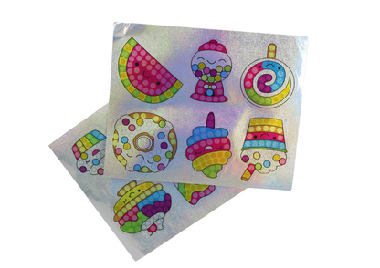 Conjunto DIY de Autocolantes Diamante Doces Coloridos